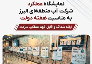 روایت متفاوت آب منطقه‌ای البرز از عملکرد و دستاوردهای یک‌ساله
